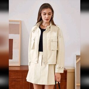 Leather Mini Skirt – Size M, Never Worn